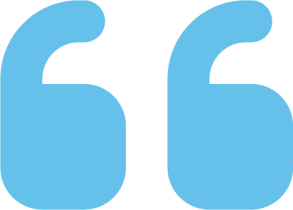 Blue Quotation Marks